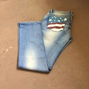 Patriotic Stretch Jeans NWOT